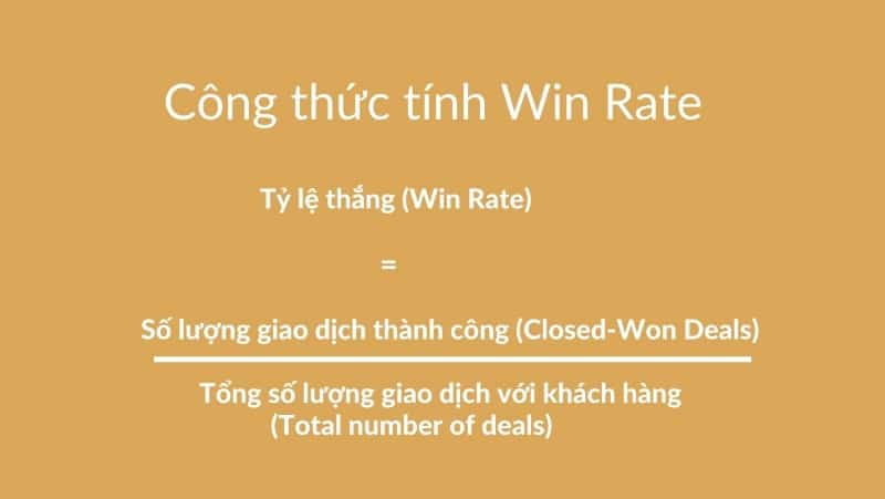 Công thức để tính Win rate chuẩn nhất